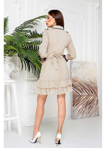 Белое шифоновое платье baby doll 21034 белое Tanita-Romario