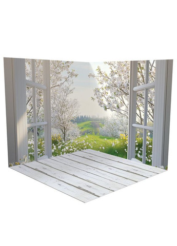 Вініловий кутовий фотофон 160х160см, Frontlit 450 г/м2 №58654 PhotoVinyl (360983268)