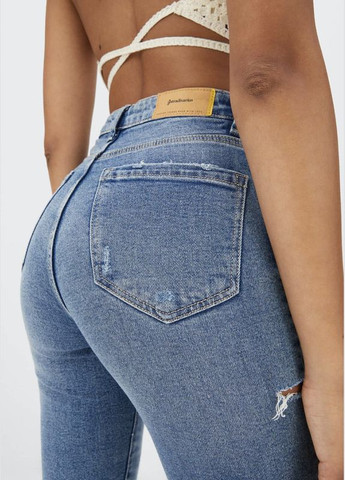 Джынсы Mom slim fit Mom slim fit з розрізами Stradivarius - (308994072)