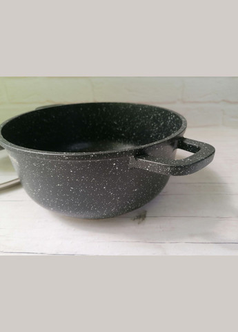 Каструля алюмінієва Zauberg з мармуровим покриттям і кришкою 1.2 л (0316 BL) Interos (337718229)