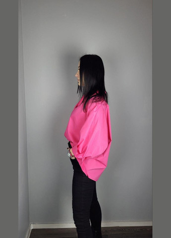 Малинова демісезонна сорочка жіноча з гудзиками базова коттонова малинова mkad7467-8 Modna KAZKA