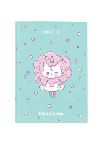 Дневник школьный Rainbow Catcorn твердая обложка Kite (290679879)
