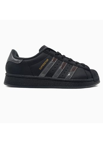 Черные демисезонные кроссовки мужские adidas superstar x dime black адидас суперстар No Brand