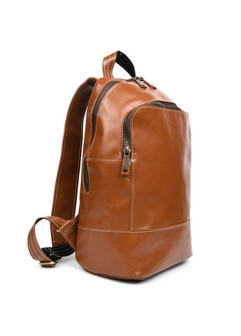 Женский кожаный рюкзак GB-2008-3md гладкая кожа коньячная TARWA (316322224)