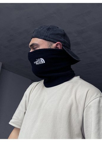 Флісовий баф з написом теплий м'який темно-синій No Brand Баф-фліс (369900497)