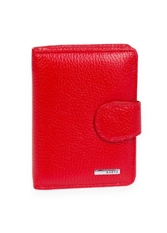Жіночий гаманець з натуральної шкіри 2015-46 червоний Karya (261482001)