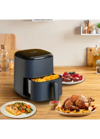 Мультипіч Easy Fry Max, 1500Вт, 5л чаша, сенсорне управління, 10 режимів, пластик, чорний. Tefal (381234180)