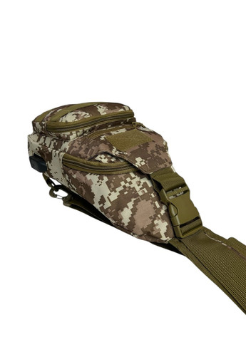 Тактична чоловіча нагрудна сумка з поліестру 0714-4 кайот-піксель 38 x 19 x 12 SWAT (367263499)