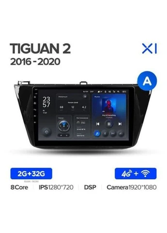 Штатная магнитола TS10-002 4+32Gb Volkswagen Tiguan 2 Mk 2016-2018 (A) 10" Decker (378915797)