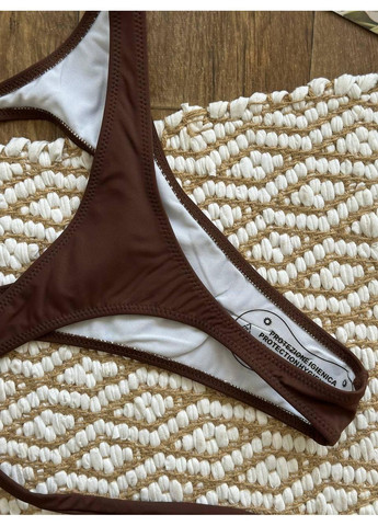 Темно-коричневий літній жіночий суцільний купальник із вирізами / стильний жіночий купальник монокіні шоколад / жіночий купальник суцільний No Brand