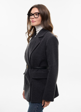 Графітове Святковий, Коктейльний, Діловий, Повсякденний, Кежуал, Вечірній пальто жакет оверсайз Success однотонне