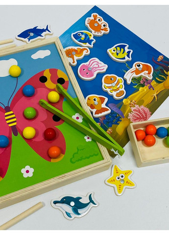 Деревянная Рыбалка 2В1 (рыбалка\мозаика) MD 2236 No Brand (297201157)