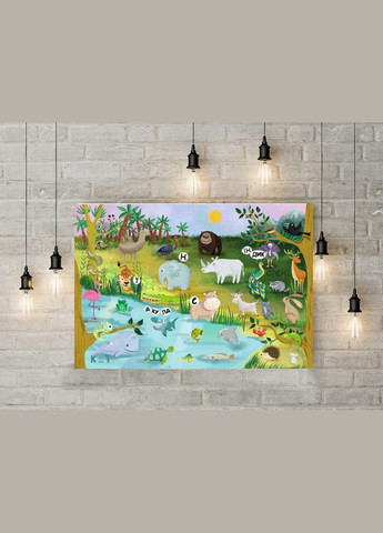 Дитяча навчальна гра з багаторазовими наклейками "ZOO Абетка" (КП-005) KP-005 укр. мовою УМНЯШКА (369785448)