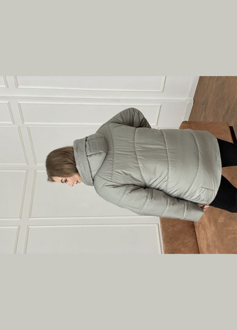 Оливкова демісезонна демісезонна жіноча куртка великого розміру SK