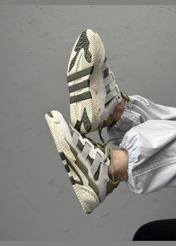 Кроссовки женские и мужские Adidas Niteball beige green | Адидас Найтбол бежевые зеленые No Brand бежевые демисезоны (316663567)