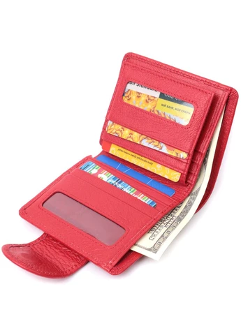 Яркий кошелек для женщин с карманом для монет из натуральной кожи 22726 st leather (393220572)