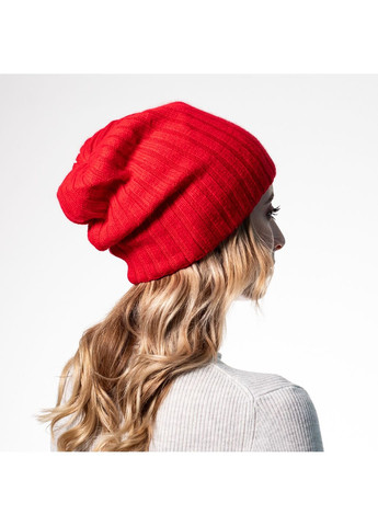 Шапка колпак женская шерсть красная LIORA LuckyLOOK 542-068 (322791114)