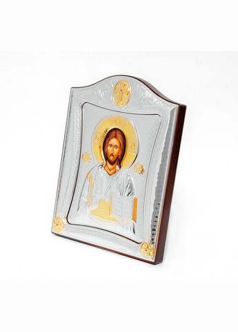 Икона Иисуса Христа 20x25см в серебряной рамке с позолотой Prince Silvero (265215578)