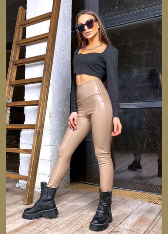 Кофейные демисезонные лосины Seventeen