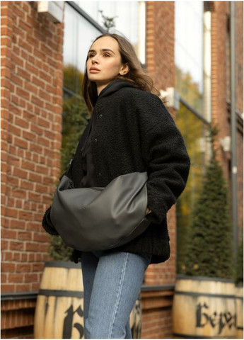 Жіноча сумка Хобо Графіт (726058428) Sambag (360965583)