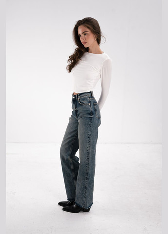 Джинсы Wide leg синие Twice - (303826800)