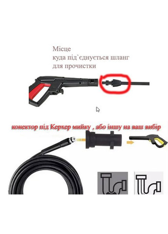 Шланг 15м для прочистки труб канализации для моек KARCHER (317255696)