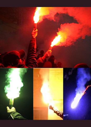 Фаєр кольоровий вогонь факел фальшфейер Maxem 100 сек Червоний Maxsem (326794539)