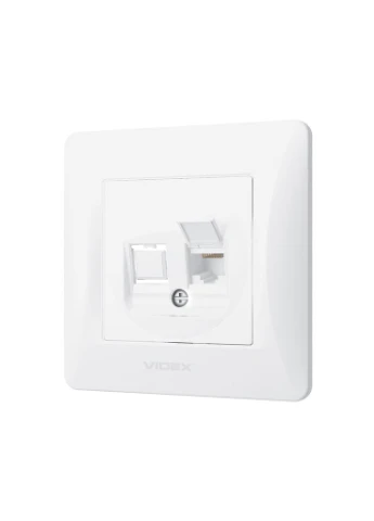 Комп'ютерна розетка BINERA CAT6 (VF-BNSK1PC6-W) Videx (399530750)