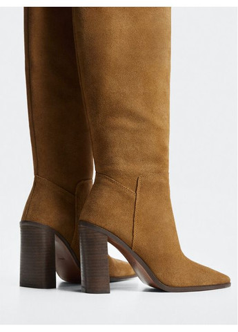 Осенние сапоги женские Mango