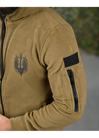 Армійська чоловіча тепла кофта на флісі Вірний Завжди койот Freedom (369003949)