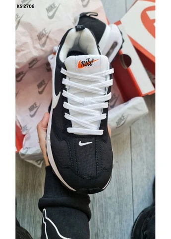 Білі кросівки чоловічі nike air max dawn black white найк аір макс білі демісезон No Brand