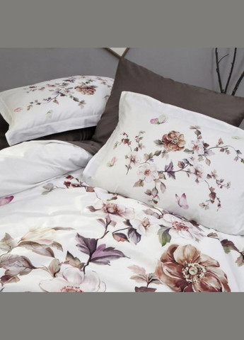 Комплект постільної білизни двоспальний євро Сатин 3D Martina Brown FC3 First Choice (322820141)