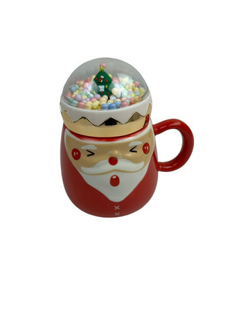 Кружка с крышкой новогодняя Merry Сhristmas 2 90401 470 мл (уценка) No Brand (349222761)