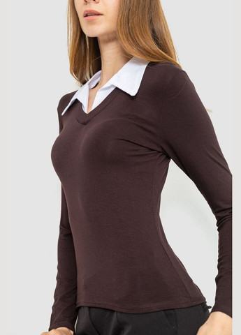 Жіночий лонгслів з коміром,, 186R308 Ager (364765535)