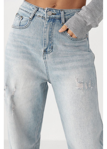 Джинсы Baggy straight с потертостями Lurex - (350948915)