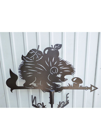 Флюгер на будинок Їжак, флюгер на дах з металу 2 мм. No Brand (368896391)