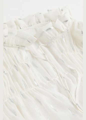 Белое платье демисезон,белый в узоры, H&M