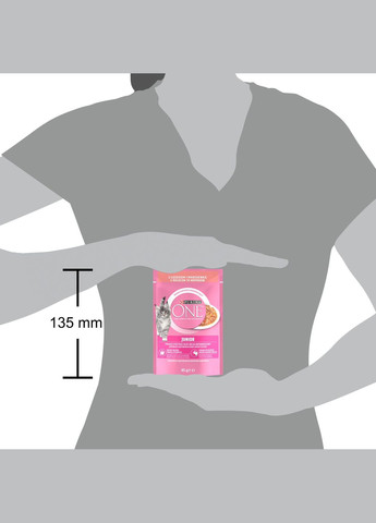 Влажный корм Junior для котят, кусочки в соусе, с лососем и морковью, 85 г PURINA ONE (330007579)