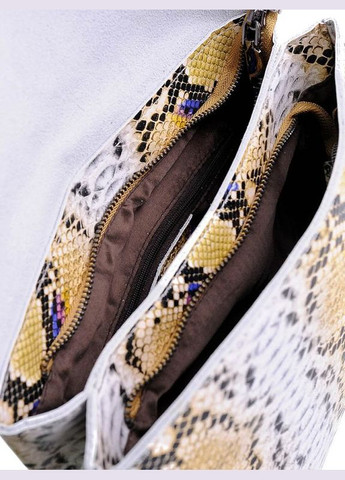 Сумка кожаная женская Крос боди из натуральной кожи функциональная желтая NIUNIU (322399548)