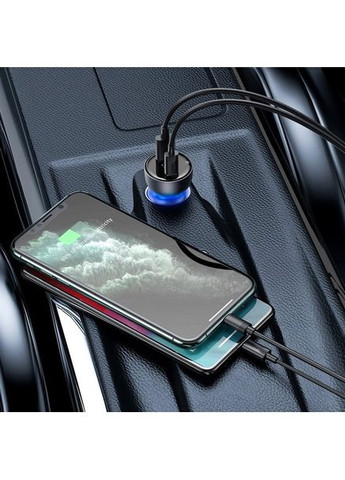 Автомобільна зарядка 65W QC 4.0 PD 3.0 PPS USB + Type-C для швидкої зарядки телефону, планшета, ноутбука Baseus (354827672)