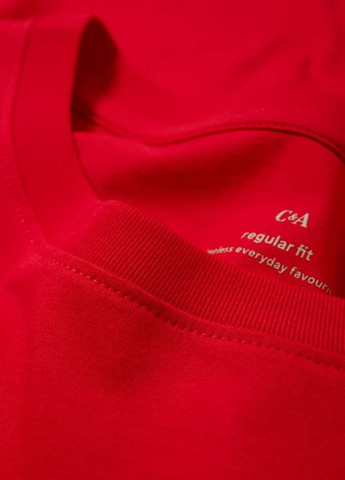Темно-червона літня футболка C&A