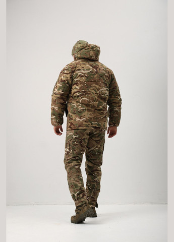 Тактический зимний бушлат мультикам рип-стоп,военный водоотталкивающий армейский бушлат мультикам Undolini (346529822)