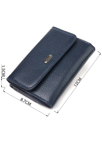 Практичный кошелек для женщин из натуральной кожи флотар 21593 Синий Canpellini (331911077)