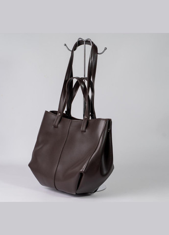 Сумка женская Шопер функциональная коричневая из экокожи NIUNIU (336493071)