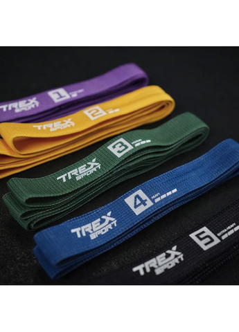 Набір резинок для фітнесу TX-005PBA 5в1 set A TREX Sport (361951461)