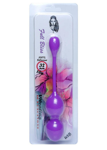 Vibrating Kegel Balls 32mm 80g Purple 10 function USB - B - Series No Brand (335862446)