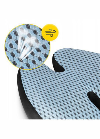 Ортопедическая подушка для спины 41 x 40 см Sky Blue () 4FIZJO P-5907739318770 (340459222)