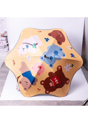 Жовта} парасолька дитяча механічна елегантна з принтом міцна надійна з поліестеру діаметр 90 см жовтий hp-23-13y Yiwu (369673444)