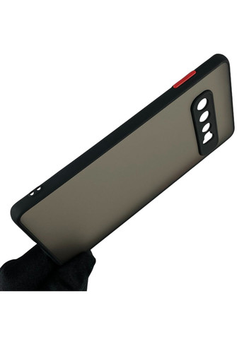 Чохол для Galaxy S10 Plus матовий з високими бортами з захистом камери на самсунг с10 плюс чорний Samsung (366022108)