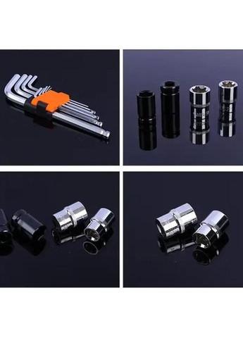 Универсальний набор инструментов из хром-ванадиевой стали на 151 предмет ручных инструментов в пластиковом кейсе Синий No Brand (357205502)